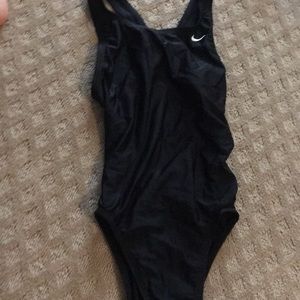 black nike swim bathing suit